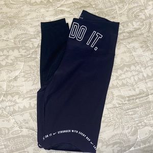 NIKE DRI-FIT HIGH RISE—HALF MESH LEG PANT